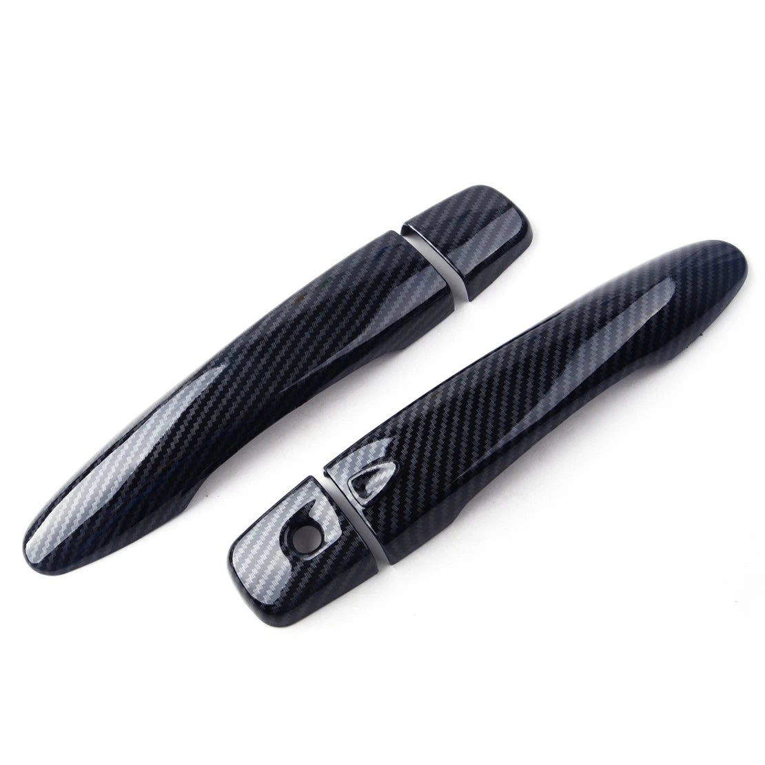 Black Carbon Fiber Door Handle Cover Trim for Nissan Qashqai Rogue Sport (2017-2023)