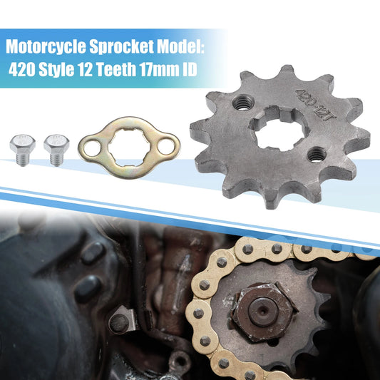 Front Engine Sprocket 12T 17mm ID for Dirt Pit Bike ATV