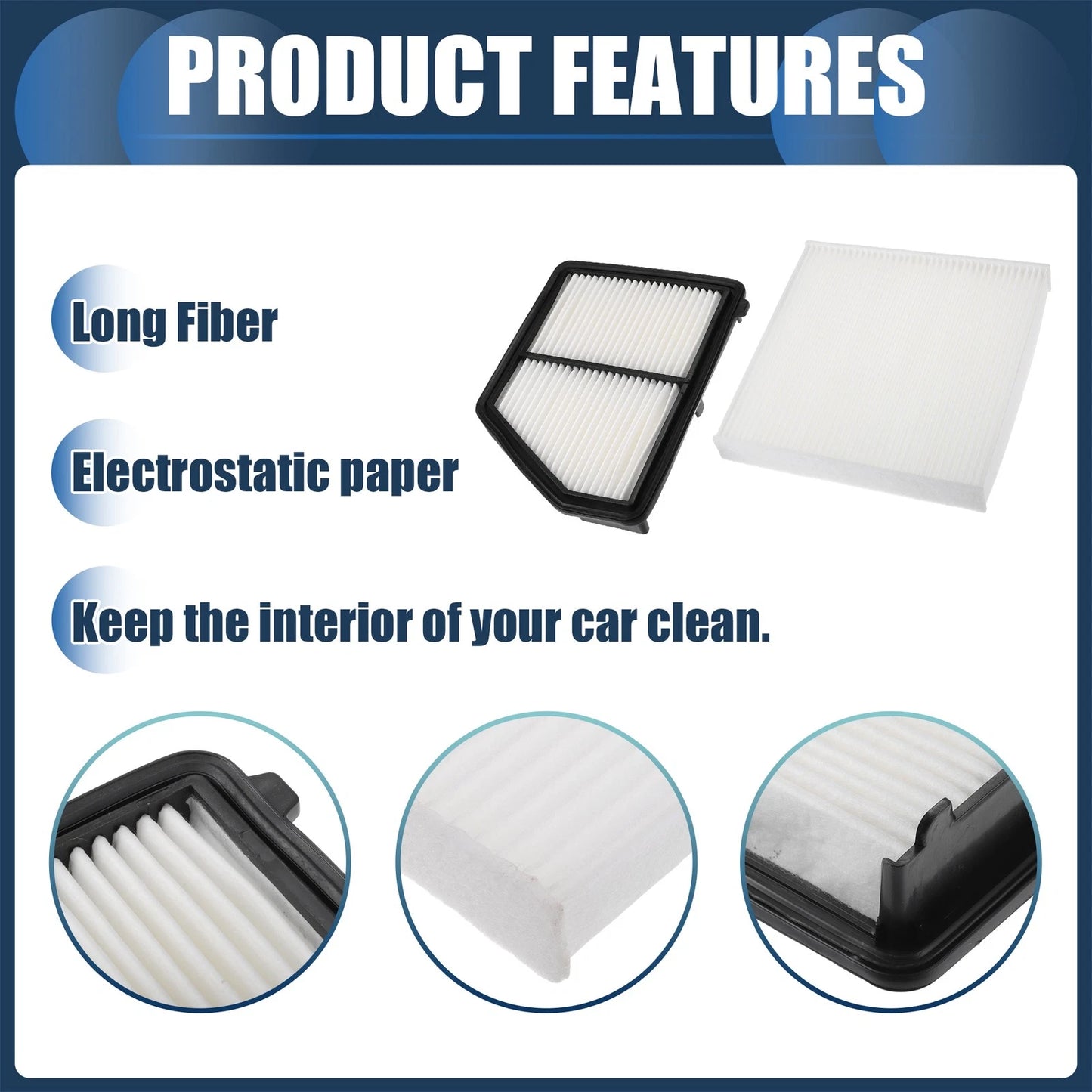 Engine Air Filter Set for Honda Civic (2016-2022)
