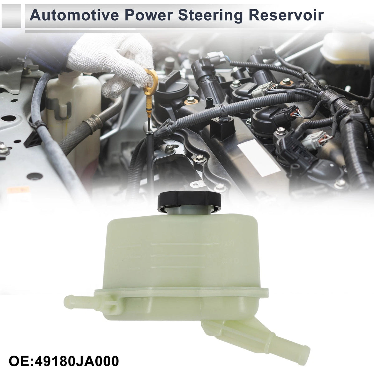 Power Steering Reservoir 1 Pc for Nissan Altima (2007-2013) Beige