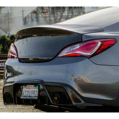 Real Carbon Fiber Trunk Boot Duckbill Lid For Hyundai Genesis Coupe 2009-2016