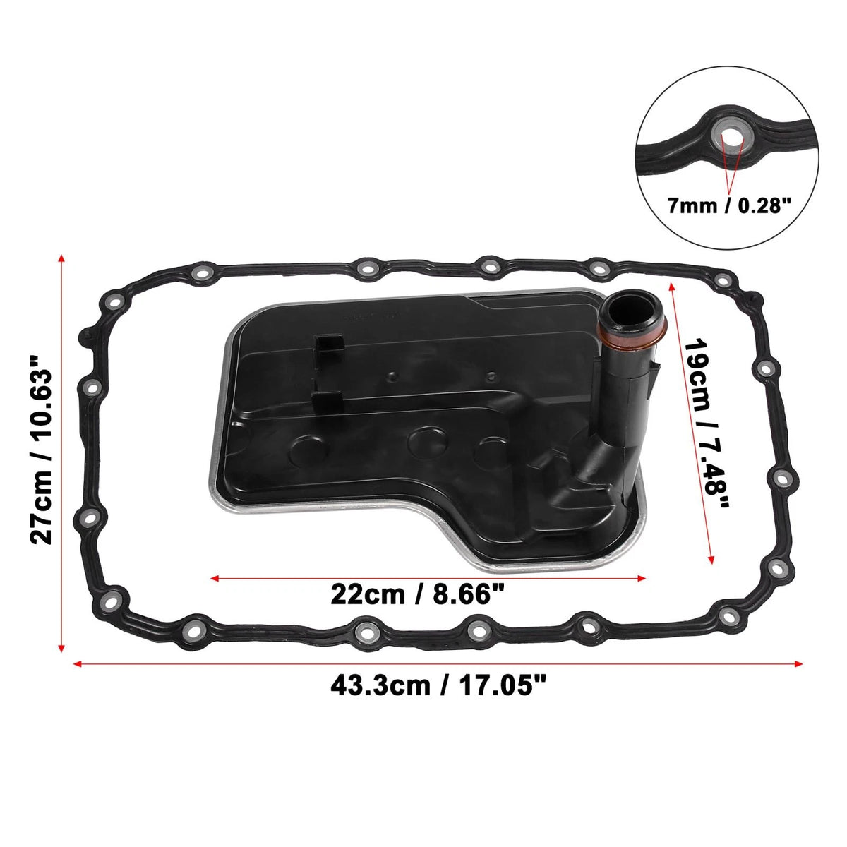 Transmission Filter & Oil Pan Gasket Set for BMW X3 328i 128i
