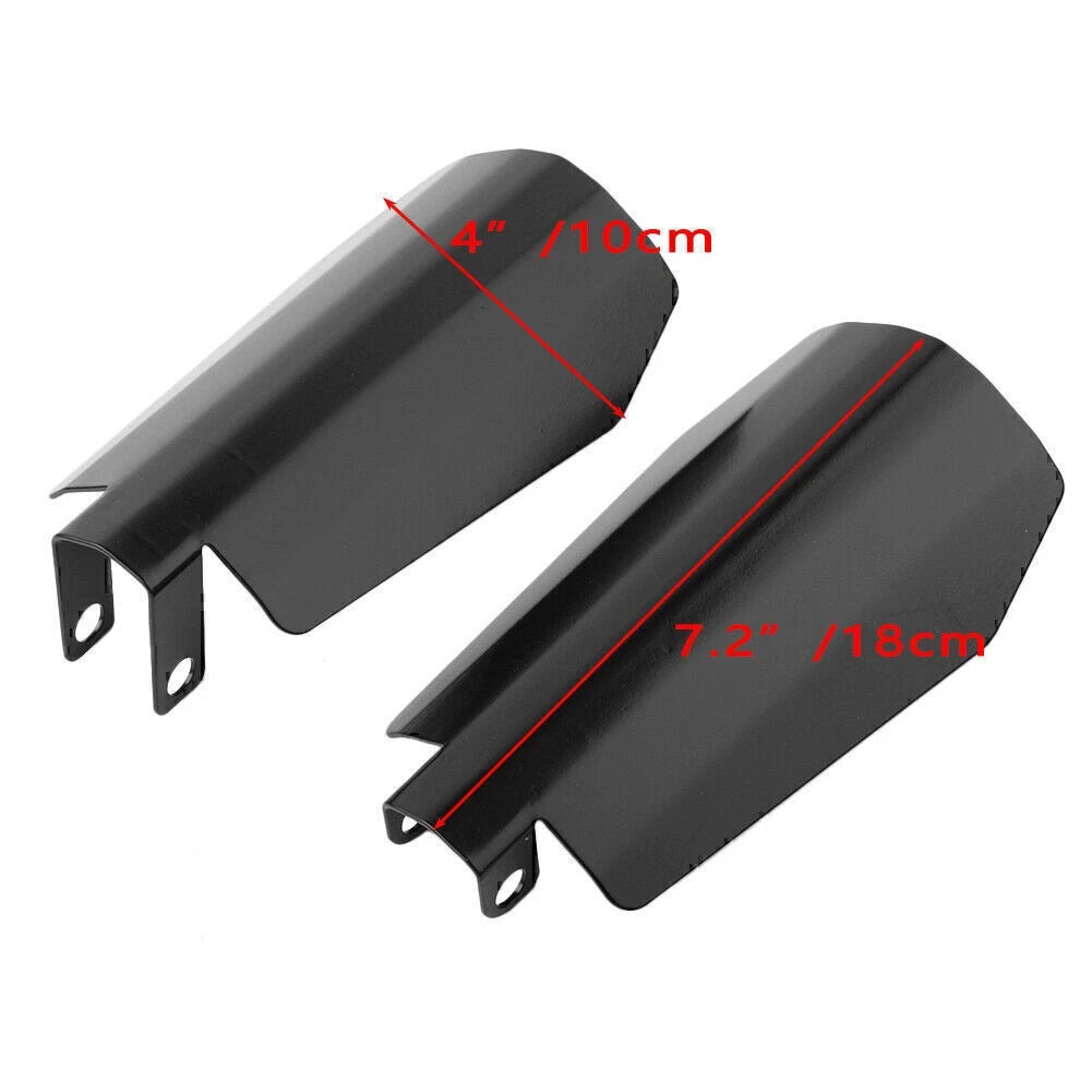 7.2x4 in Memphis Shade Coffin Cut Hand Guard for Harley Dyna, Sportster