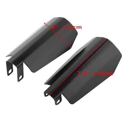 7.2x4 in Memphis Shade Coffin Cut Hand Guard for Harley Dyna, Sportster