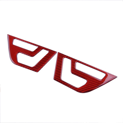 Red Carbon Fiber Seat Adjustment Knob Cover for Mercedes C-Class W204 (2007-2013)