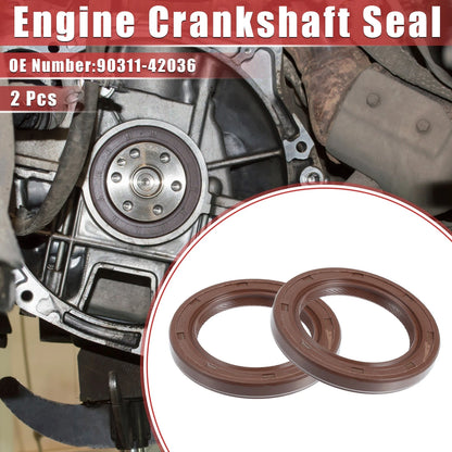 Engine Crankshaft Seals for Toyota Avalon (2005-2018) Rubber