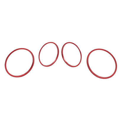 Red AC Outer Vent Trim Covers for Toyota Tacoma (2016-2022)