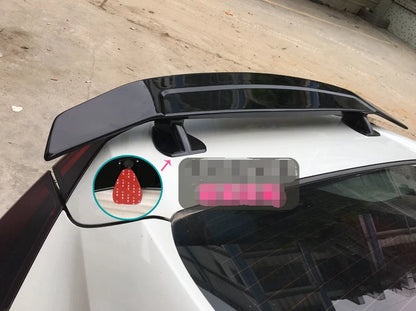 Unpainted ABS Rear Spoiler Wing with LED Light for Honda Civic 2016-2023