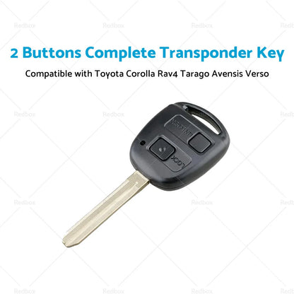 Remote Car Key Fob for Toyota Corolla, RAV4, Tarago, Avensis, Verso