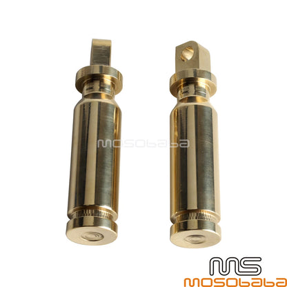 Brass Footpegs for Harley Dyna Sportster Softail Male-Mount