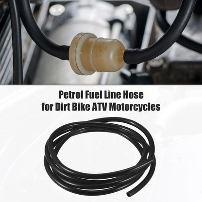 Fuel Vent Line Hose 0.31'' x 7ft Black for Motorcycle Dirt Bike