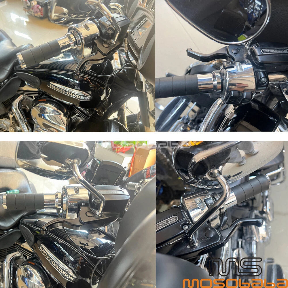 Black Brake & Clutch Levers for Harley Sportster XL1200C XL1200X XL1200V (2004-2023)