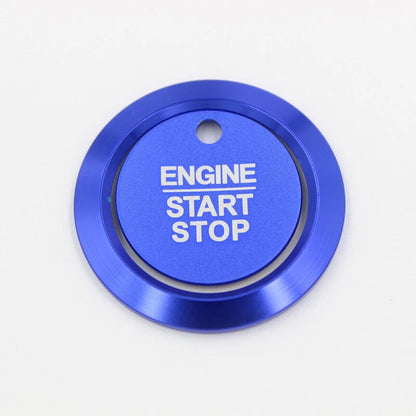 Blue Push Engine Start Buttons Cover Sticker Trim Fit For Ford F-150 2016-2018