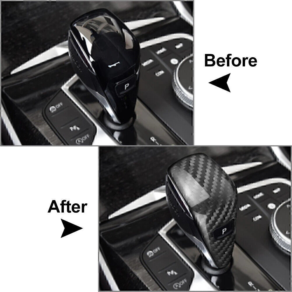 Carbon Fiber Gear Shift Knob Cover for BMW 3 Series G20 (2019-2021)