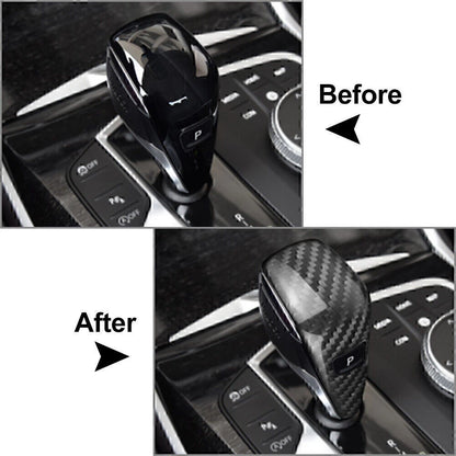 Carbon Fiber Gear Shift Knob Cover for BMW 3 Series G20 (2019-2021)