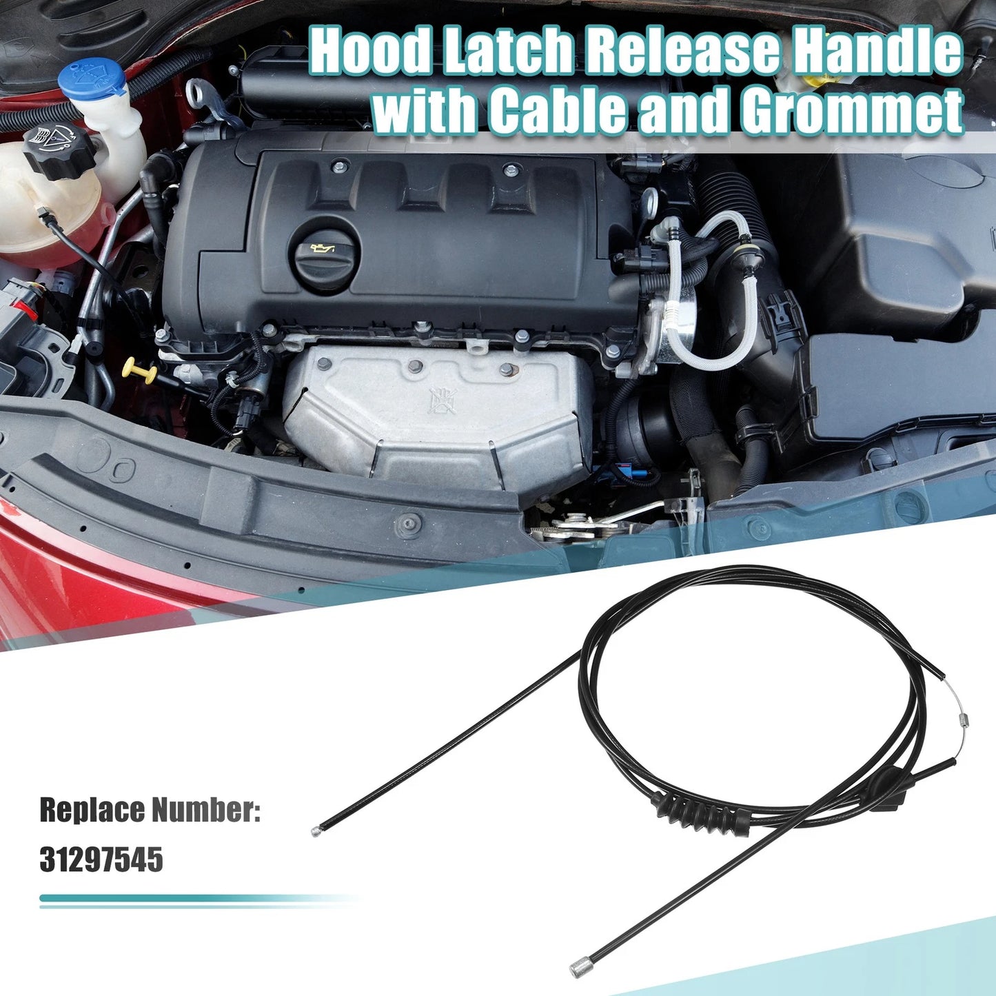 Hood Latch Release Cable for Volvo XC60 (2010-2016)