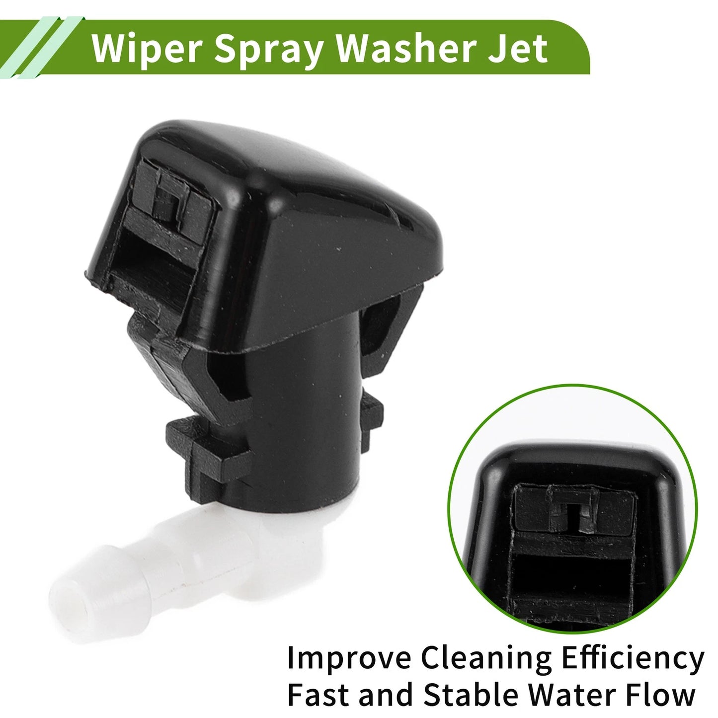 Windshield Washer Nozzle & Hose Connector for Ford (2013-2019)