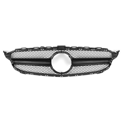 Black Upper Grille for Mercedes Benz W205 C250 C350 (2015-2023)