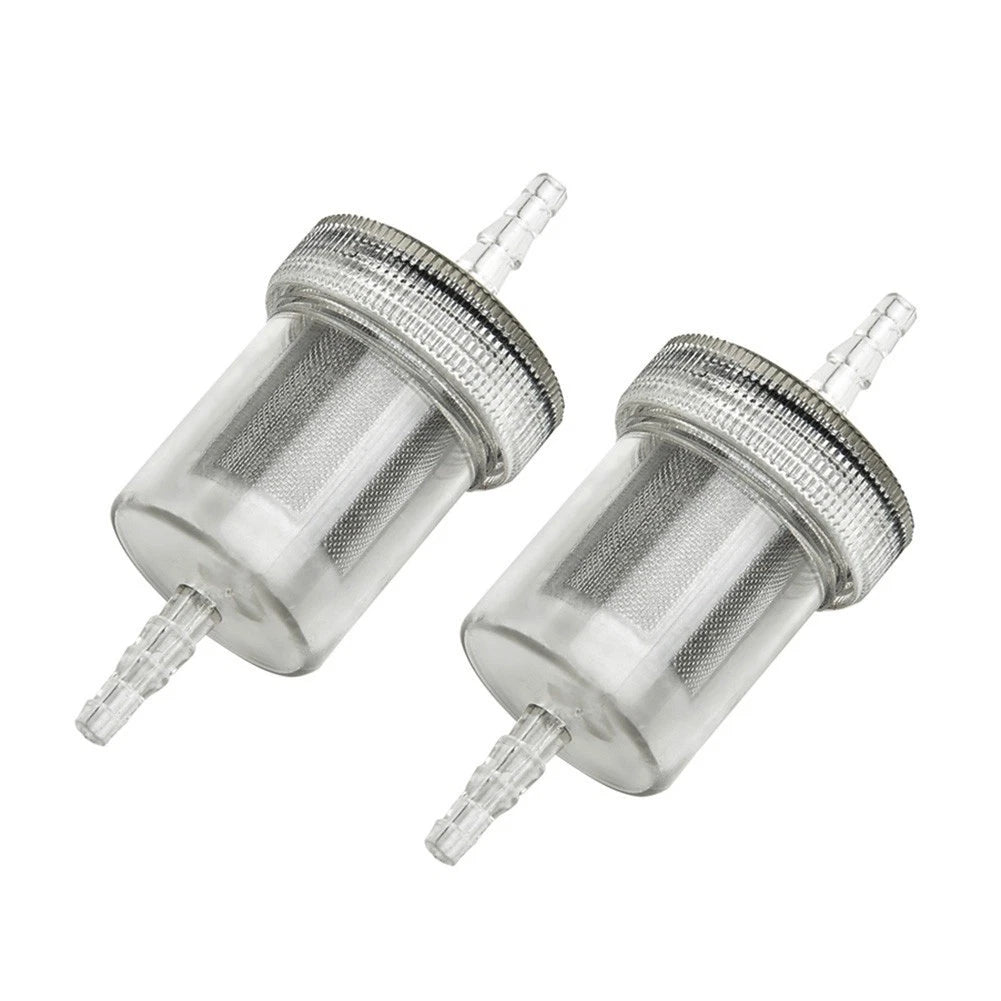 2 x Transparent Diesel Filter Fuel Kit Plastic Air Heater for Camper RV