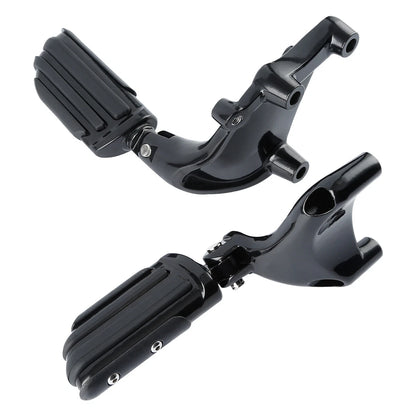 Black Passenger Foot Pegs for Harley Sportster 883 1200 (2014-2022)