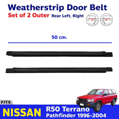 Weatherstrip Door Belt Rubber Out Rear Fits NISSAN Partfinder Terrano 96-04 D11