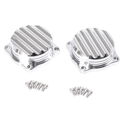2 x Silver Carburetor Covers for Triumph Scrambler/Thruxton 900 (2008-2015)