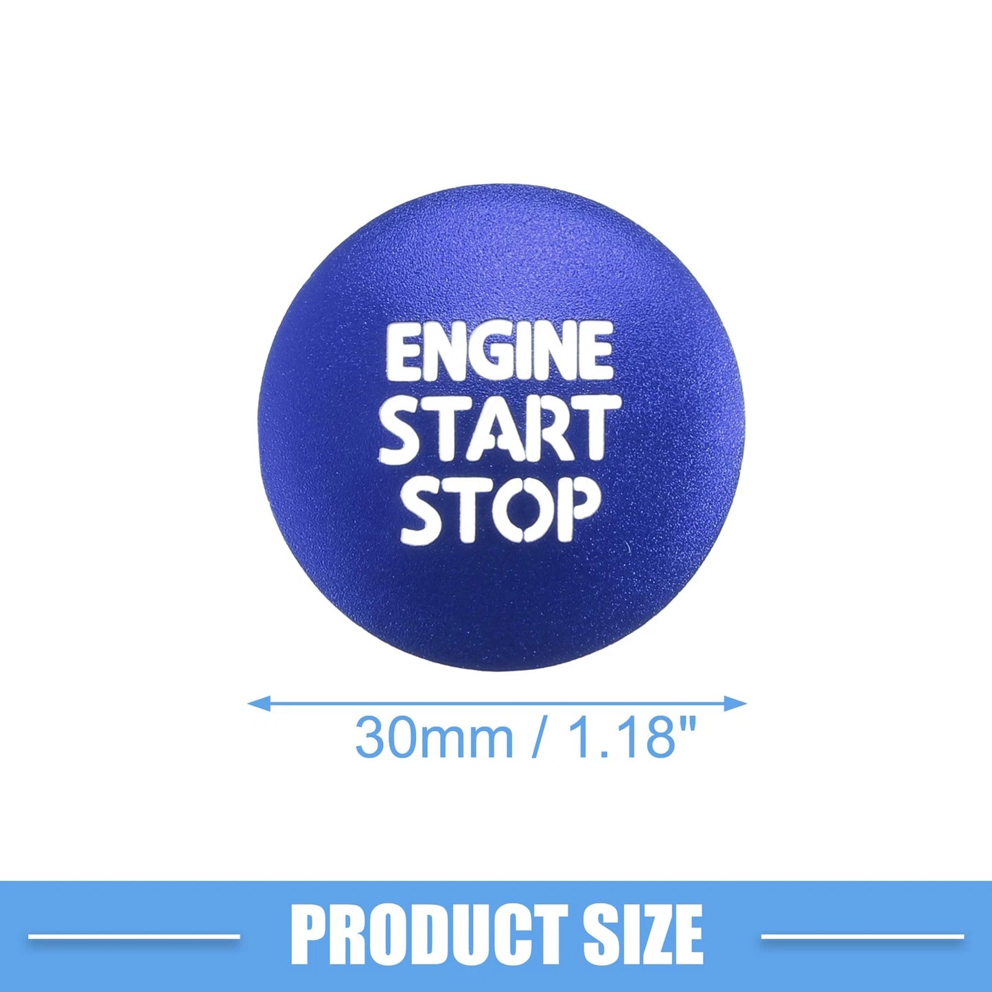 Engine Start Stop Ignition Button Cover for Toyota Tacoma (2016-2021) Blue
