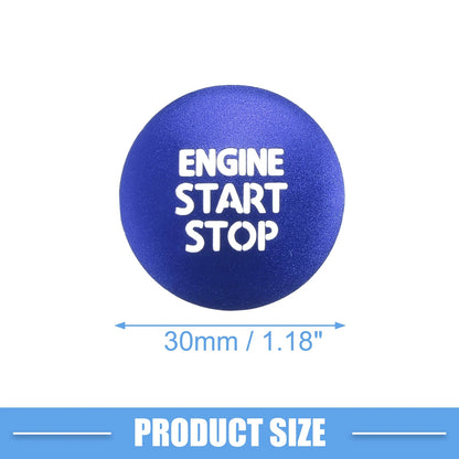 Engine Start Stop Ignition Button Cover for Toyota Tacoma (2016-2021) Blue