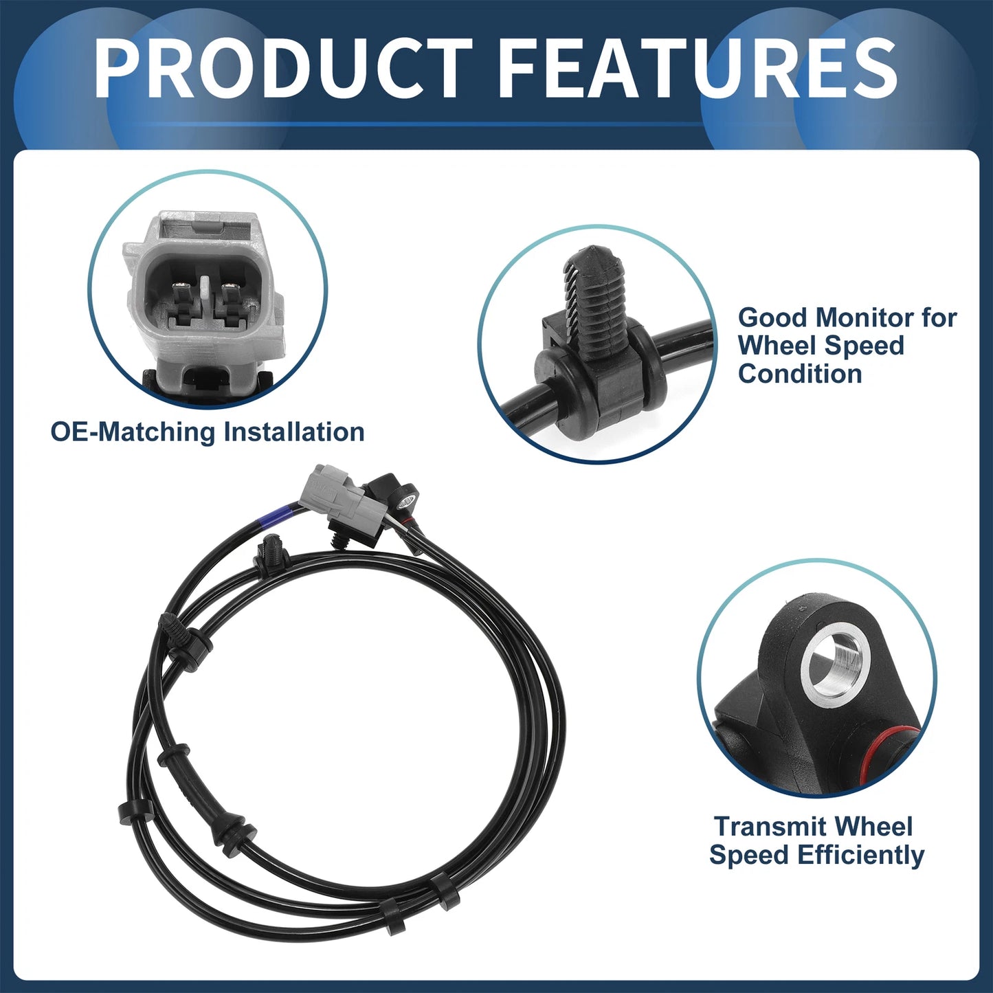 ABS Wheel Speed Sensor for Dodge Ram 1500 Front