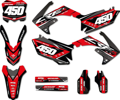 Full Custom Graphic Kit for Honda CRF 450 (2009-2012) - Collide Style Decals