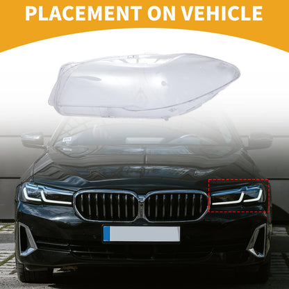 1 Pc Front Left Headlight Lens Cover for BMW 528i (2011)