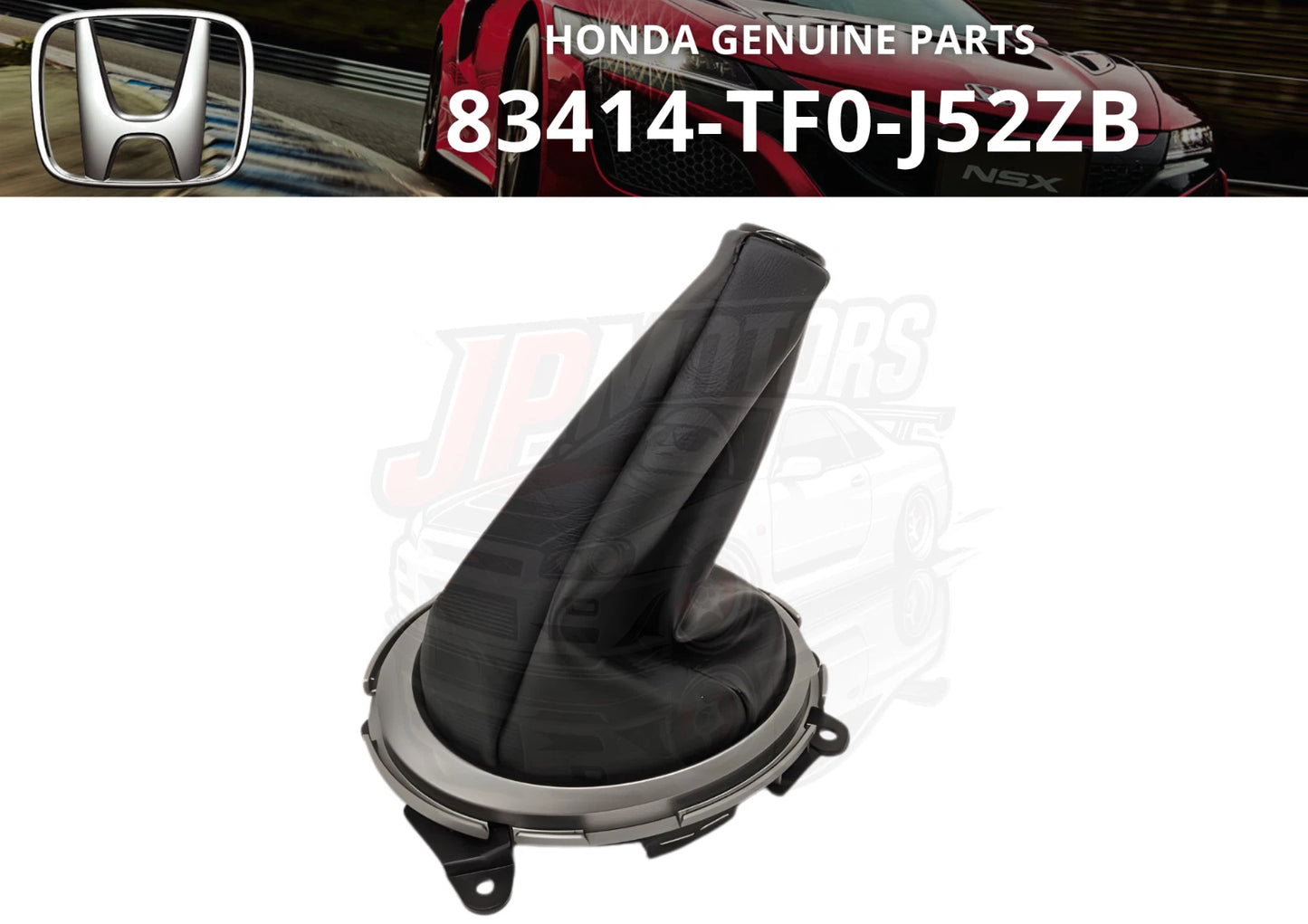 Black Stitched Shift Boot for Honda Fit (2009-2011)