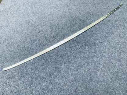 Silver Steel Rear Outer Guard Bumper Cover Trim for 2023-2024 Toyota Prius