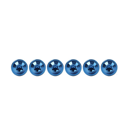6 x Blue Titanium Alloy M6x20mm Torx Head Bolts for Bike Motor