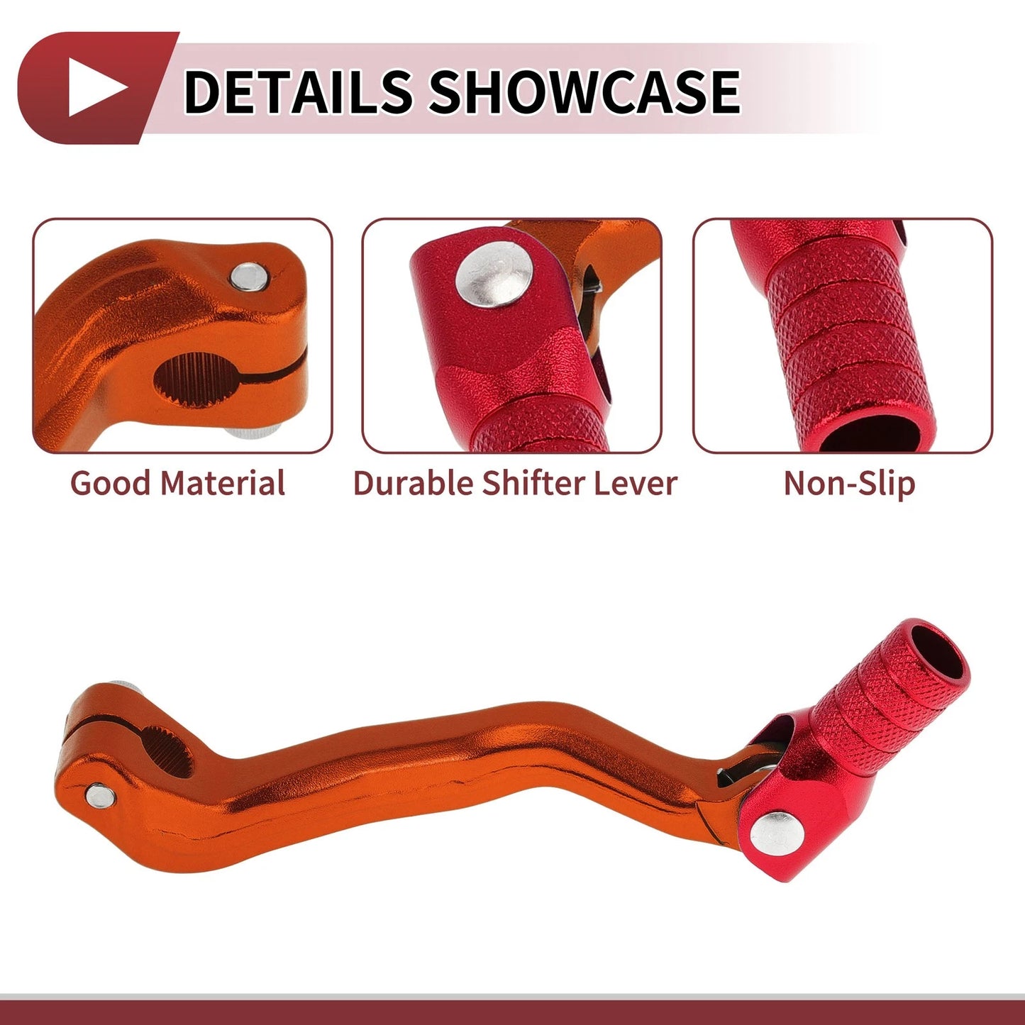 Folding Motorcycle Gear Shifter Lever Orange for Bosuer M4