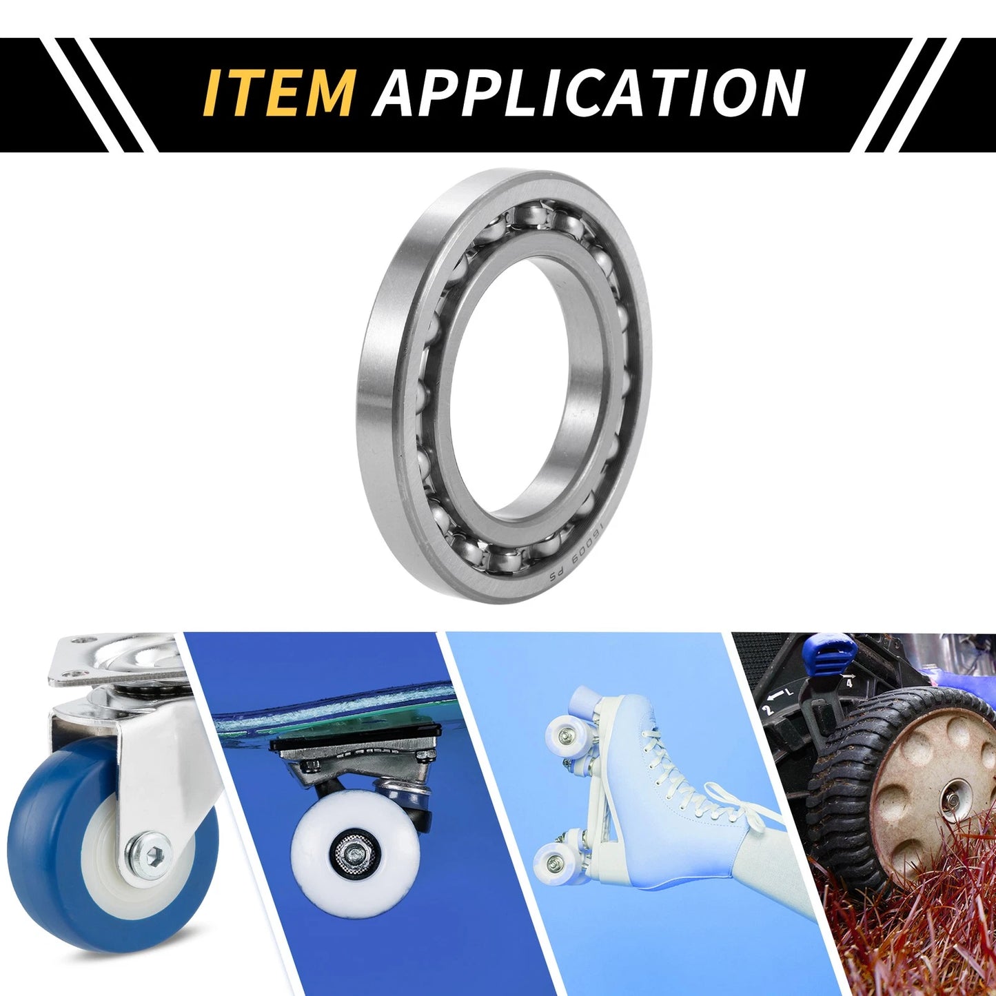 45x75x10mm 1 Pcs Deep Groove Ball Bearings for Scooter Skateboard Wheel