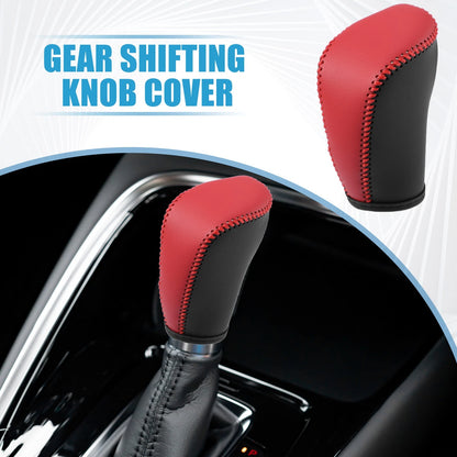Gear Shifting Knob Cover for Nissan Rogue (2017) - Black PU Leather
