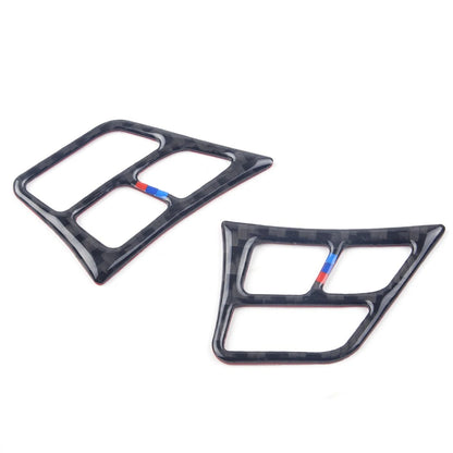2 x Carbon Fiber Steering Wheel Knobs Covers for BMW 3 Series E90 (2005-2012)