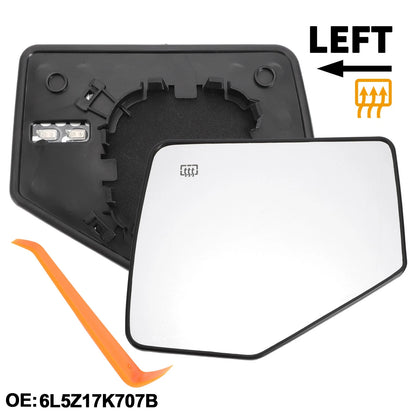 Heated Left Driver Side Mirror Glass for Ford Explorer (2006-2010)