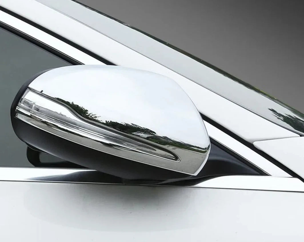 Rearview Mirror Side Lid Chrome Cover Trim for Mercedes-Benz GLB (2020-2023) 2 x