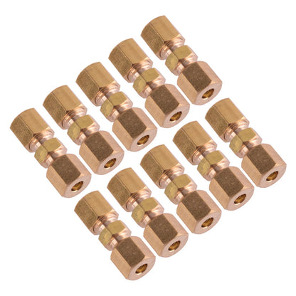10Pcs Brass Brake Line Compression Fittings for 3/16" Tubing