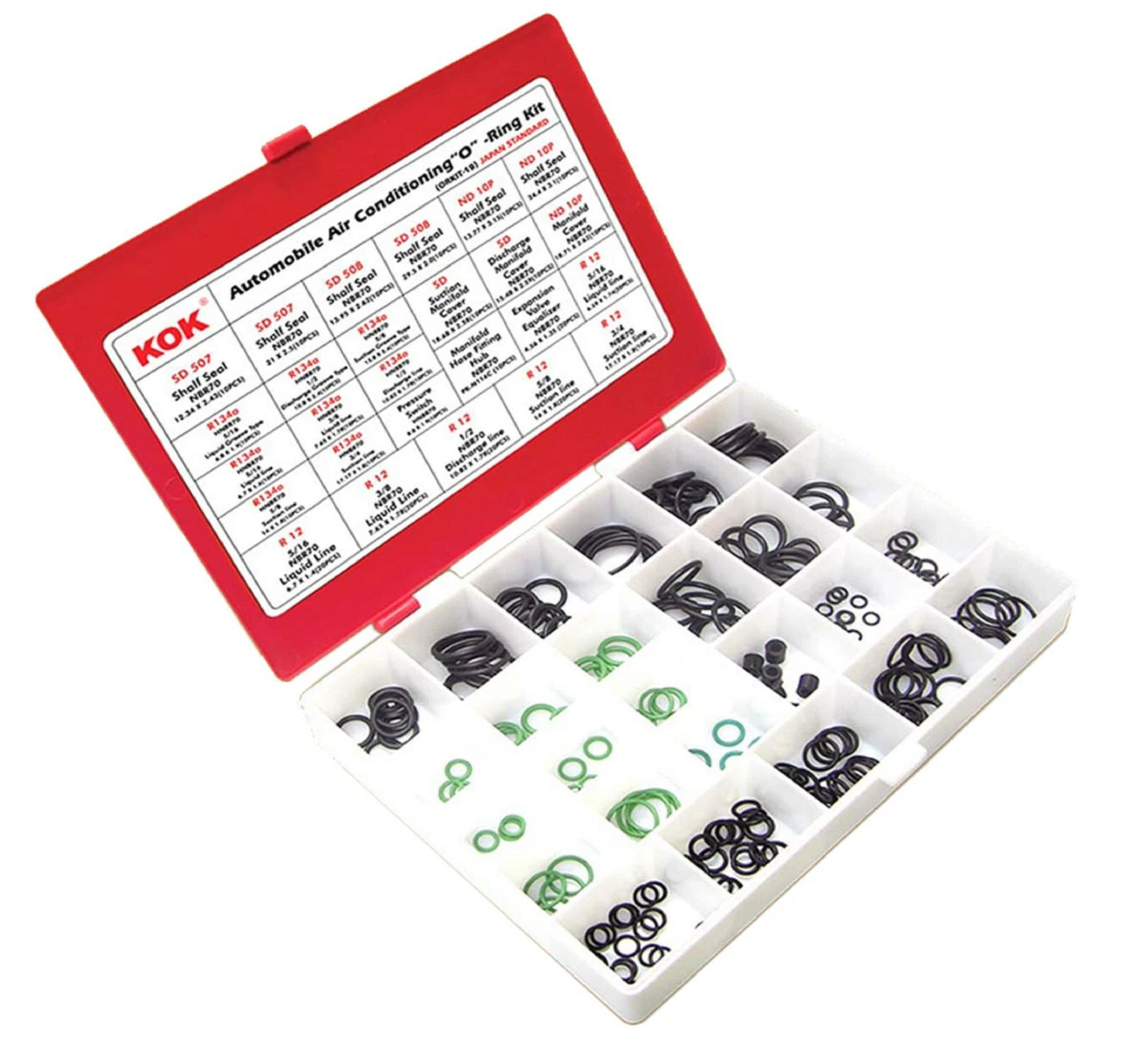 O-Ring Kit Assortment 320 Pcs for Japanese Cars