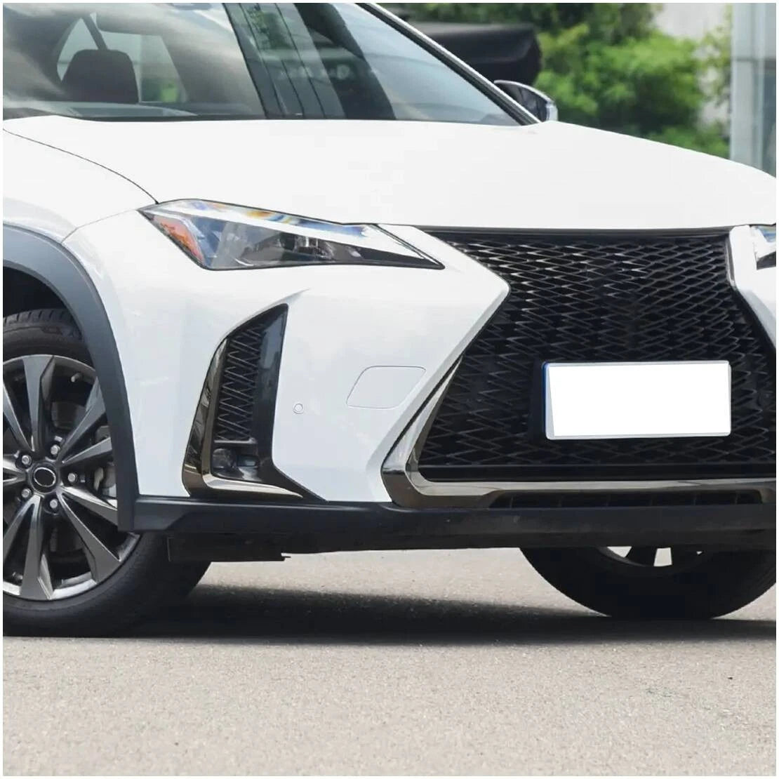 White Front Right Tow Eye Hook Cap for Lexus UX300 UX200 UX250h (2019-2023)