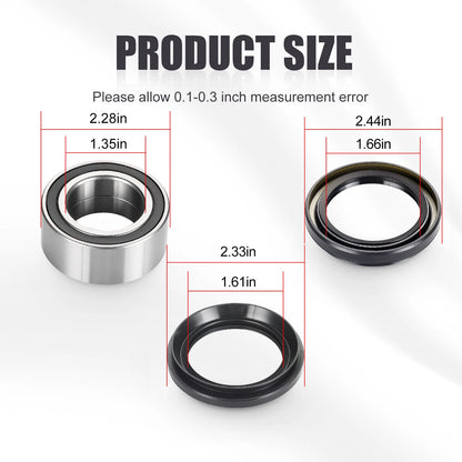 Rear Wheel Bearings & Seals Kit for Honda Rincon 650 TRX650 (2003-2005)