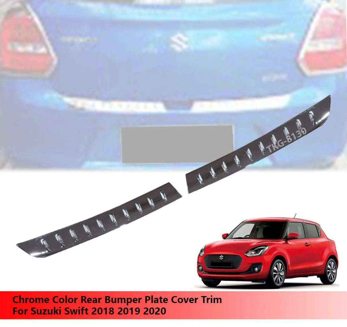 Chrome Rear Bumper Cover for Suzuki Swift (2018-2020)