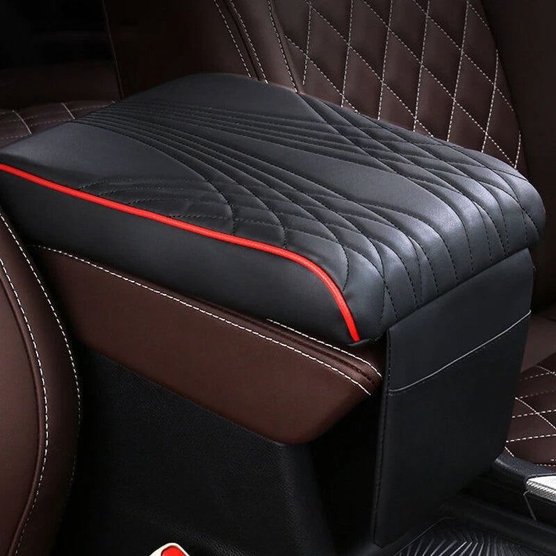 Universal Car Center Console Armrest Cushion Cover Mat Pad w/ Storage Bag