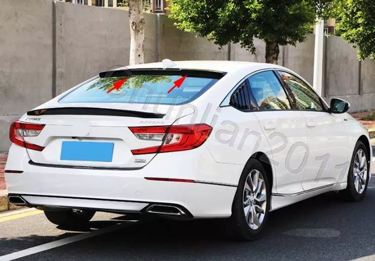 Rear Roof Spoiler Wing for Honda Accord 4DR Sedan Black (2018-2022)