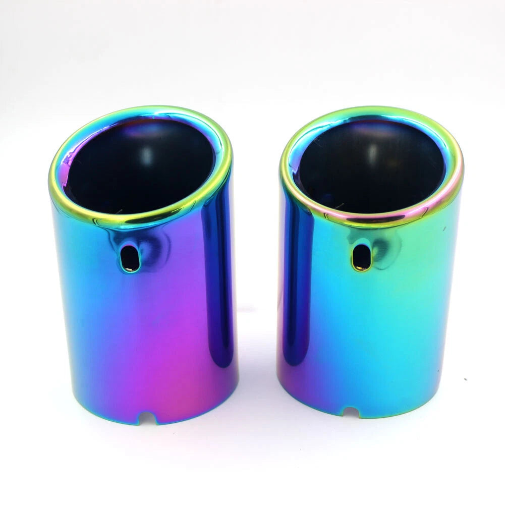 Pair Rear Stainless Steel Exhaust Muffler End Tip Fit for Toyota Camry 2018 2019