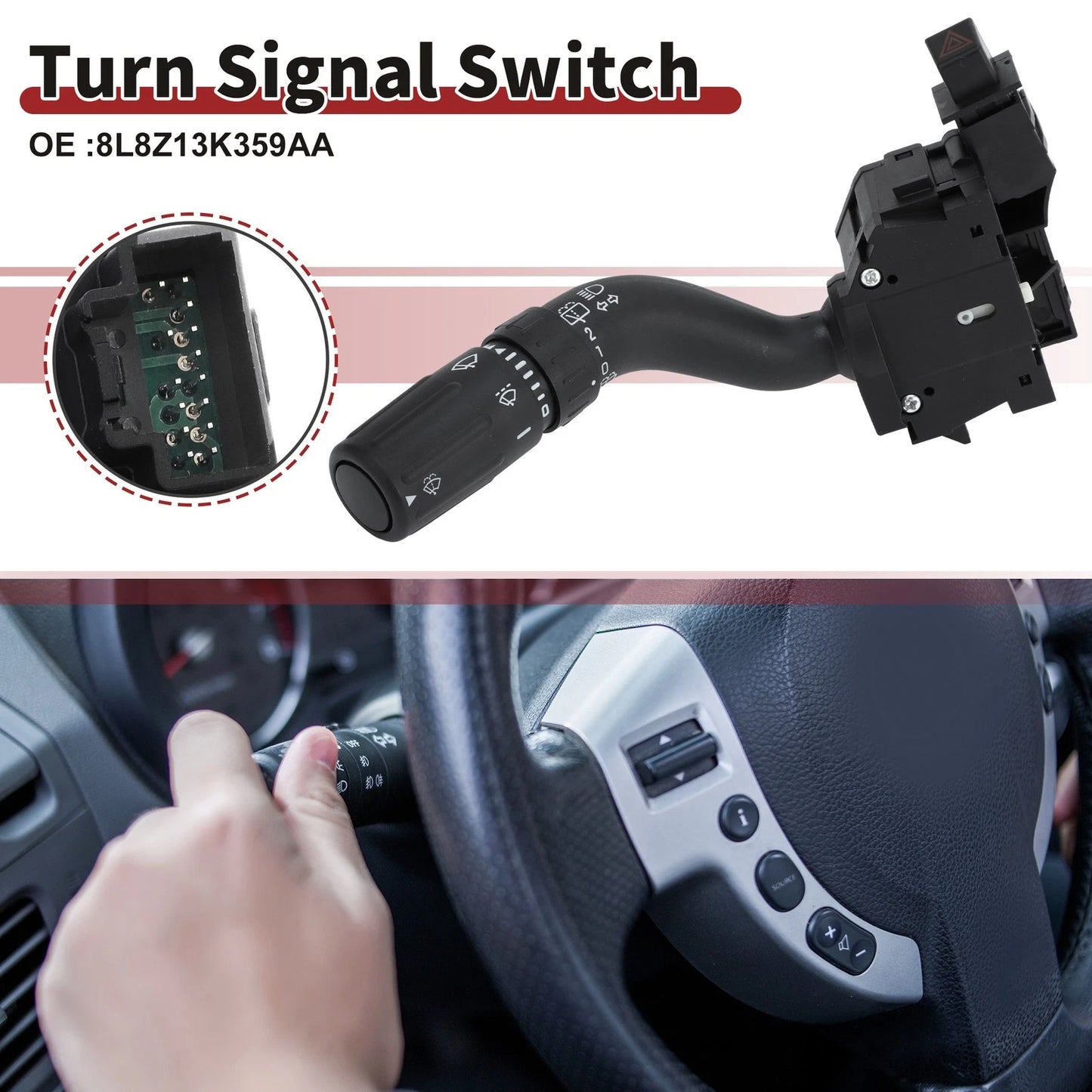 Steering Column Turn Signal Switch Lever for Ford Escape (2008–2008)