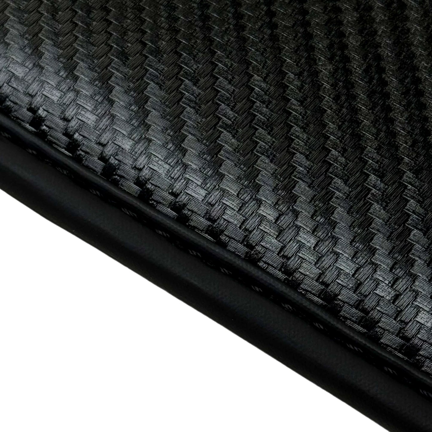 Black Floor Mats for Audi Q3 F3 (2018-2024) with Carbon Fiber Design